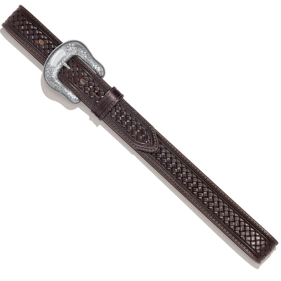 Justin Men's Colman Chocolate Belt 4 Justin Men's Colman Chocolate Belt - Image 2