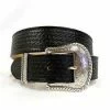 Justin Men's Black Bronco Western Belt