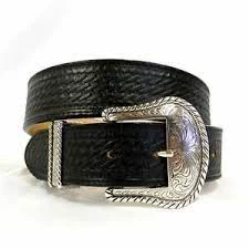 Justin Men's Black Bronco Western Belt