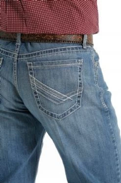 Cinch Men's Relaxed Fit Medium Stonewash Grant Jeans 7 Cinch Men's Relaxed Fit Medium Stonewash Grant Jeans -Cowboy Store mb56137001 3 1673 general