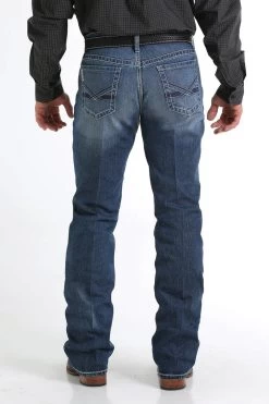 Cinch Men's Slim Fit Medium Stonewash Ian Jeans -Cowboy Store mb68736001 3 2276 detail 720x f3bd0f78 42ba 4893 bca1 92a7684e98c2