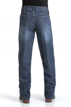 Cinch Men's Black Label Loose Fit Dark Stonewash Jeans -Cowboy Store mb90633002 3 1261 general