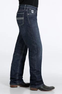 Cinch Men's White Label Jeans-Dark Stonewash 4 Cinch Men's White Label Jeans-Dark Stonewash - Image 2