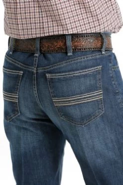 Cinch Men's Silver Label Dark Stone Wash Jeans -Cowboy Store mb98034019 3 189 general