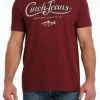Cinch Men's Heather Burgundy T-Shirt