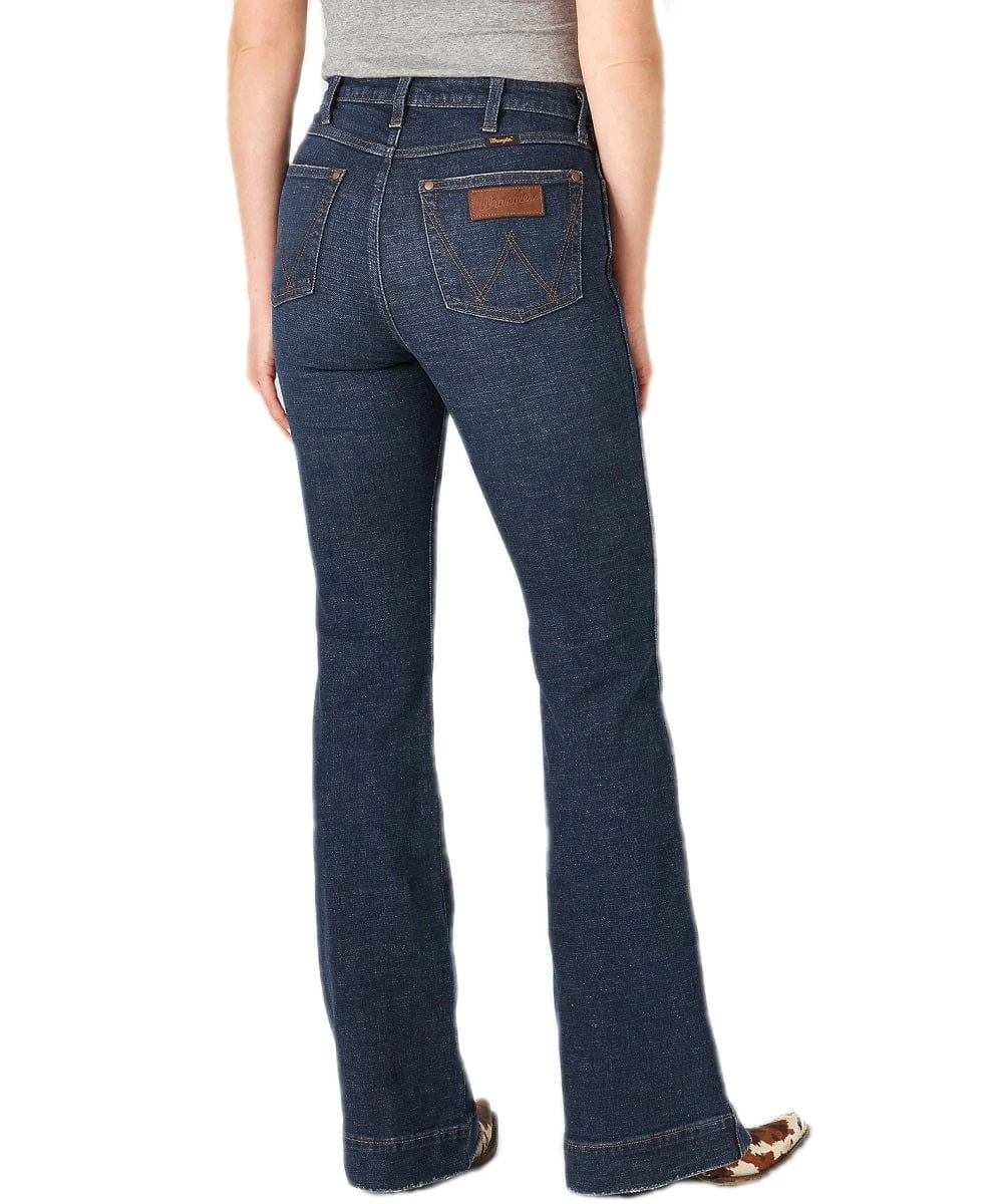 Wrangler Women's Retro Green High Rise Trouser-Faithlyn 3 Wrangler Women's Retro Green High Rise Trouser-Faithlyn