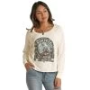 Rock & Roll Women’s Graphic Pullover 1 Rock & Roll Women’s Graphic Pullover -Cowboy Store rock n roll ladies graphic pullover rrwt91r051 1