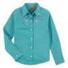 Wrangler Girl's Western Snap LS Shirt 1 Wrangler Girl's Western Snap LS Shirt -Cowboy Store wrangler jeans shirts wrangler girls fancy embroidered yoke teal long sleeve western snap shirt 112317727 34508074877086 5000x bb5f21ae 7226 4cc2 8c99 e1e2a79a13b8